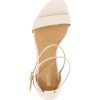 Light Cream Serena Slim Cross Sandals - Stylefav