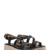 Lynn Leather Flatform Espadrille Sandals - Stylefav