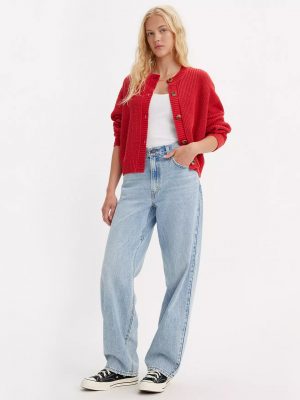 Fan Flare Baggy Dad Jeans - Stylefav