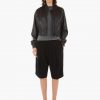 Black Leather Bomber Jacket - Stylefav