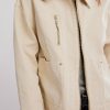 Antique Ivory Sally Canvas Jacket - Stylefav