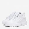 Women's Disruptor II Triple White Premium Sneakers - Stylefav