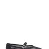 Black Lynn Mesh Mary Jane Espadrilles - Stylefav