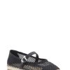 Black Lynn Mesh Mary Jane Espadrilles - Stylefav