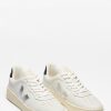 Women’s V-90 O.T. Leather White Silver Sneakers - Stylefav
