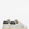 Women’s V-90 O.T. Leather White Silver Sneakers - Stylefav