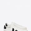 Men’s Campo White and Black O.T. Leather Low Top Sneakers - Stylefav