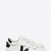 Women’s Recife White and Black O.T. Leather Velcro Sneakers - Stylefav
