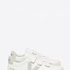 Women’s Recife White and Natural O.T. Leather Velcro Sneakers - Stylefav