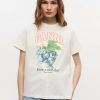 Basic Cotton Jersey Grapes Relaxed T-Shirt - Stylefav