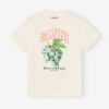 Basic Cotton Jersey Grapes Relaxed T-Shirt - Stylefav