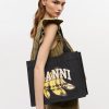 Large Easy Shopper Banana Print Bag - Stylefav