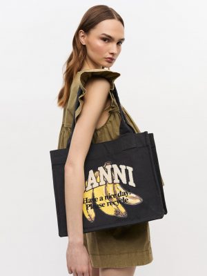Large Easy Shopper Banana Print Bag - Stylefav