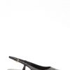 Black Perla Flex Slingback Flat Sandals - Stylefav