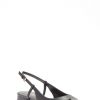 Black Perla Flex Slingback Flat Sandals - Stylefav