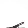 Black Perla Flex Slingback Flat Sandals - Stylefav