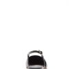 Black Perla Flex Slingback Flat Sandals - Stylefav