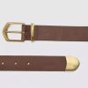 Brown Leather Cowgirl Belt - Stylefav