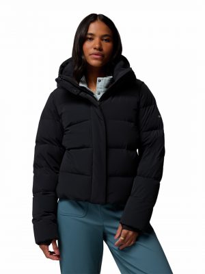 Amaze Puff Black Hooded Down Jacket - Stylefav