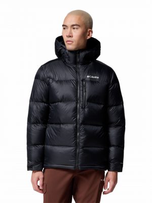 Men's Cloudview Black Down Hooded Jacket - Stylefav