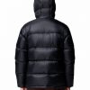 Men's Cloudview Black Down Hooded Jacket - Stylefav