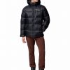 Men's Cloudview Black Down Hooded Jacket - Stylefav