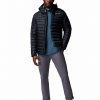 Men's Corelite Black Down Hooded Jacket - Stylefav