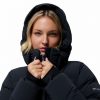 Women's Amaze Puff Black Long Hooded Jacket - Stylefav