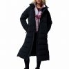 Women's Amaze Puff Black Long Hooded Jacket - Stylefav