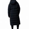 Women's Amaze Puff Black Long Hooded Jacket - Stylefav