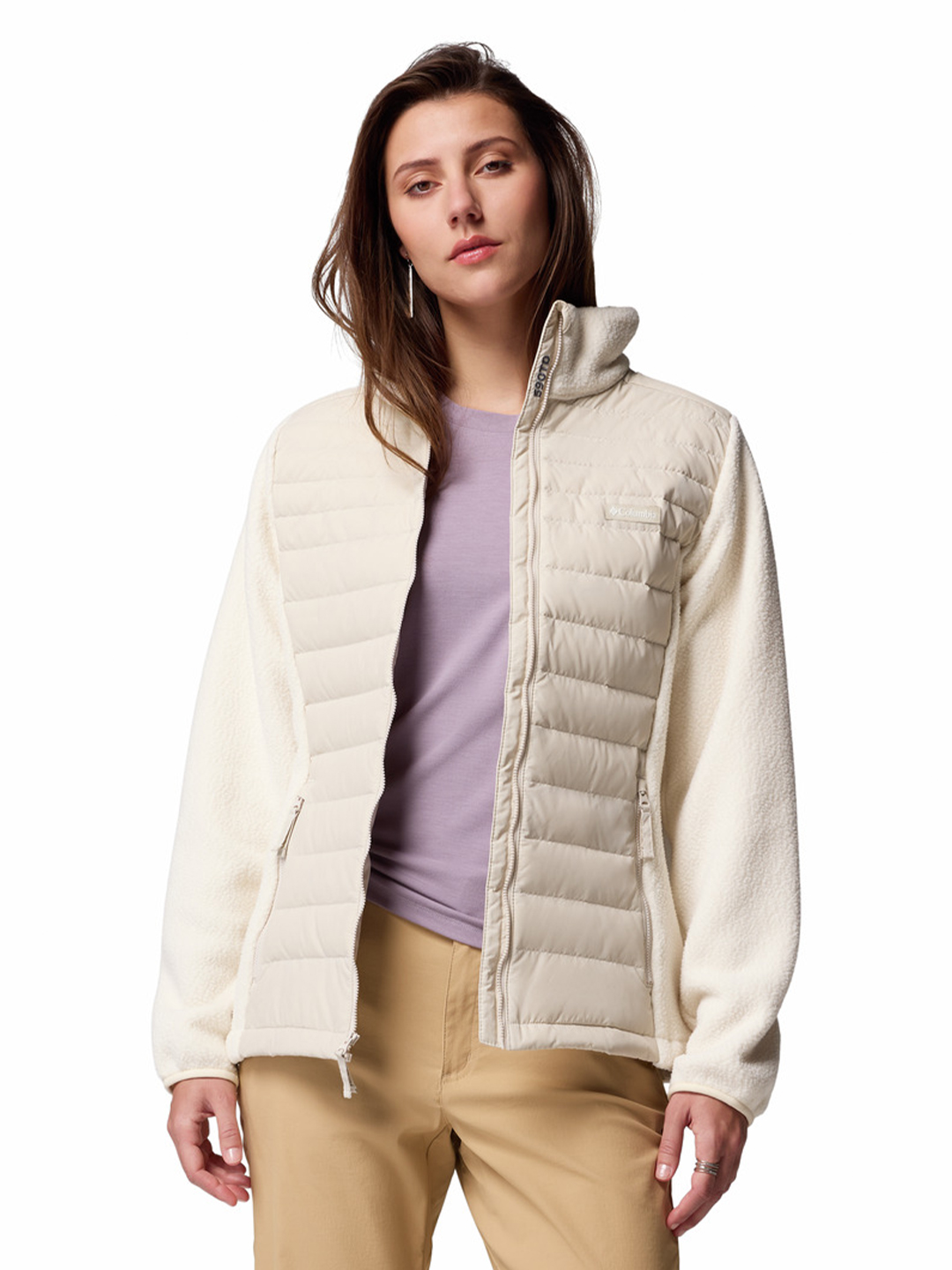 Women's Juniper Peak Dark Stone Chalk Hybrid Jacket - Stylefav