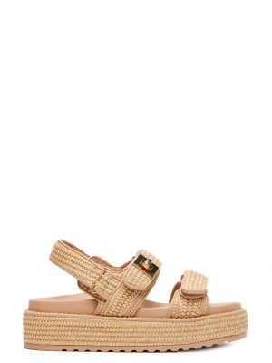 Big Mona Natural Chunky Sandals - Stylefav