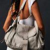 Pearl Leigh Distressed Leather Tote Bag - Stylefav