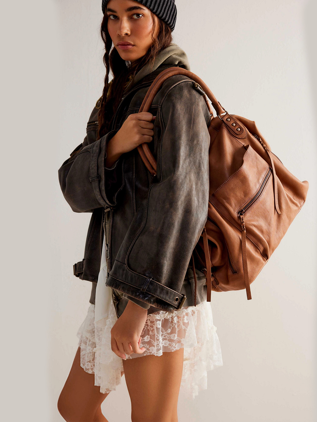 Saddle Emerson Leather Tote Bag - Stylefav