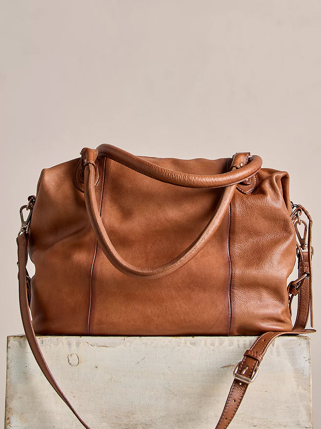Saddle Emerson Leather Tote Bag - Stylefav
