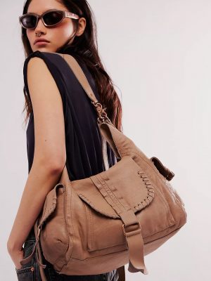 Saddle Leigh Distressed Leather Tote Bag - Stylefav