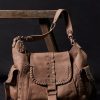 Saddle Leigh Distressed Leather Tote Bag - Stylefav