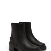 Joan Now Zip Black Waterproof Leather Boots - Stylefav