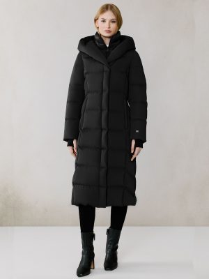 Talyse Long Maxi Sporty Quilted Down Coat - Stylefav