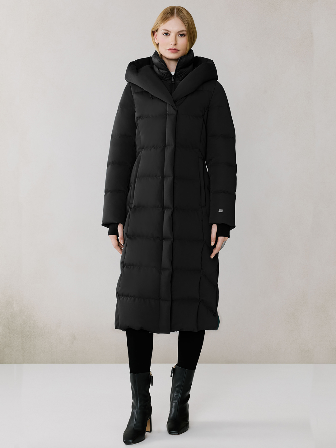 Talyse Long Maxi Sporty Quilted Down Coat - Stylefav