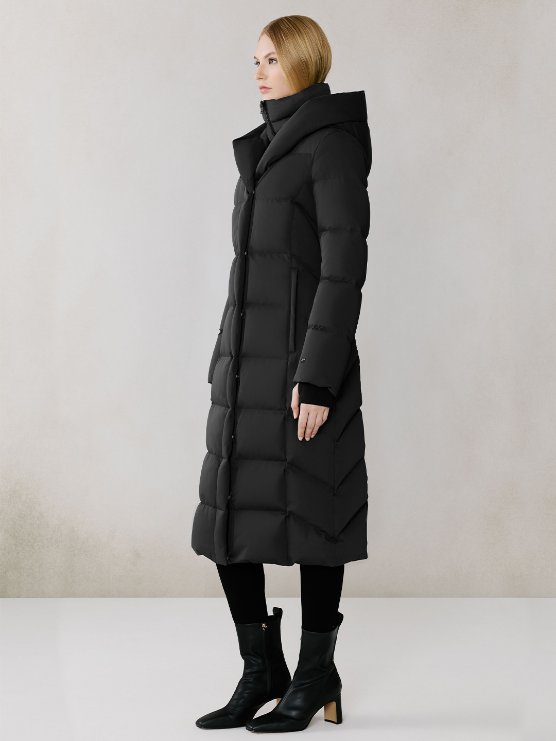 Talyse Long Maxi Sporty Quilted Down Coat - Stylefav