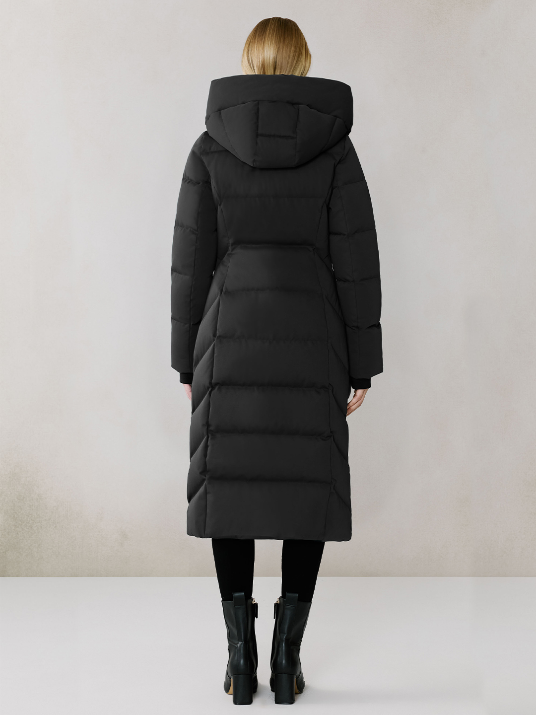 Talyse Long Maxi Sporty Quilted Down Coat - Stylefav