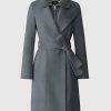 Norita Carbon Mix 2-in-1 Double Face Wool Coat - Stylefav