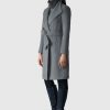 Norita Carbon Mix 2-in-1 Double Face Wool Coat - Stylefav
