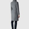Norita Carbon Mix 2-in-1 Double Face Wool Coat - Stylefav