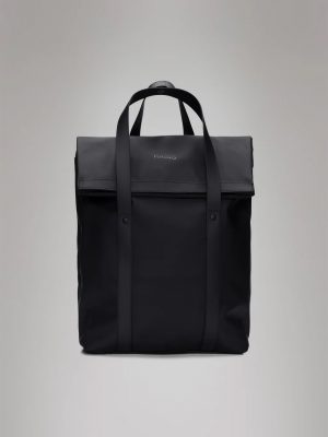 Black 2 Way Tote Backpack - Stylefav