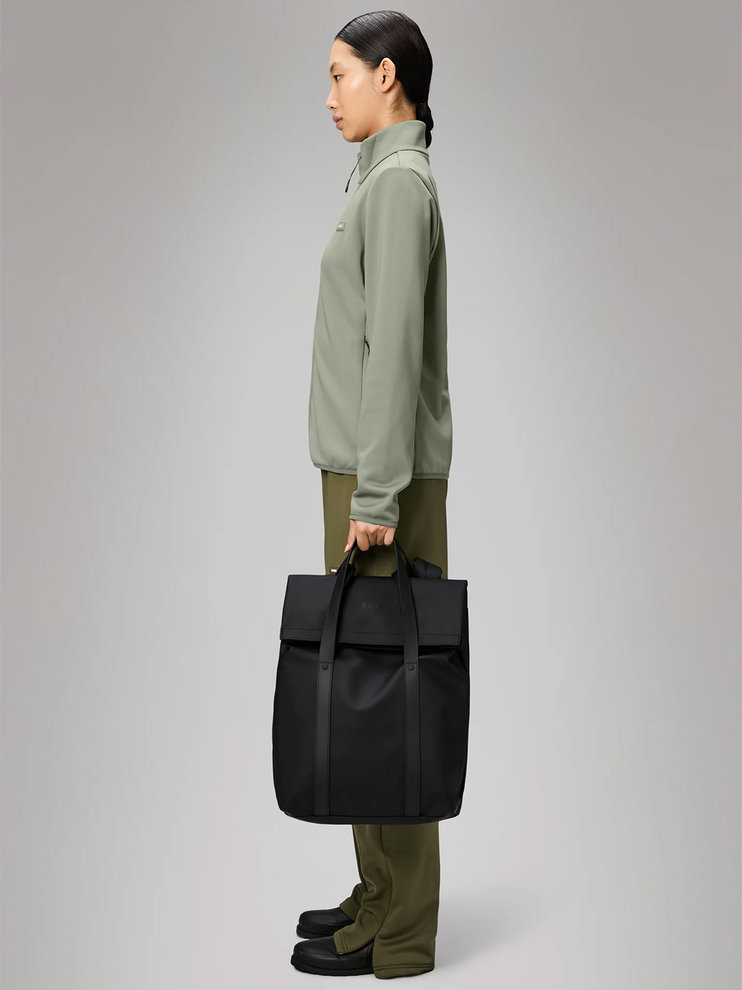 Black 2 Way Tote Backpack - Stylefav