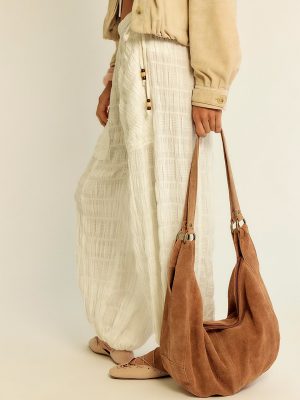 Roma Rust Suede Tote Bag - Stylefav