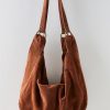 Roma Rust Suede Tote Bag - Stylefav