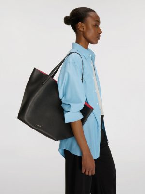 Black Everyday Soft Tote Bag - Stylefav